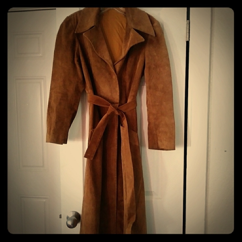 Long vintage 1970s ladies coat